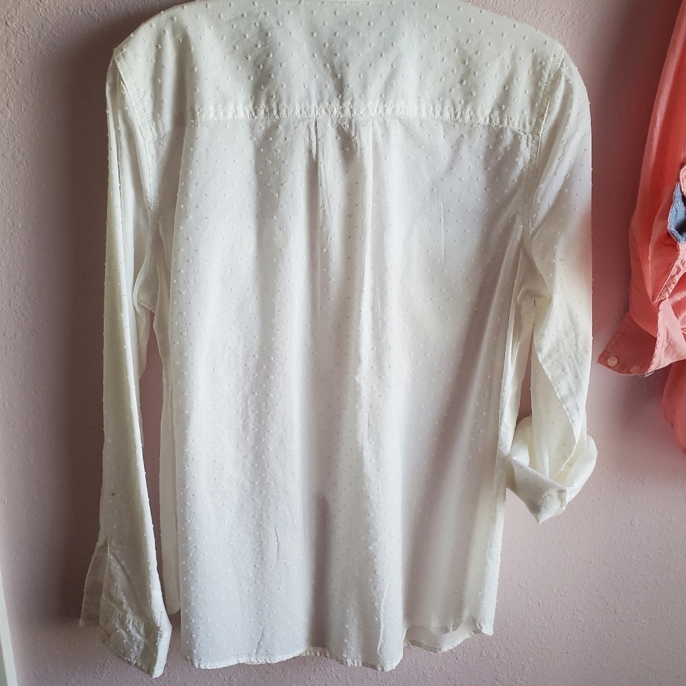 St Johns Bay White button up blouse - Picture 12 of 15
